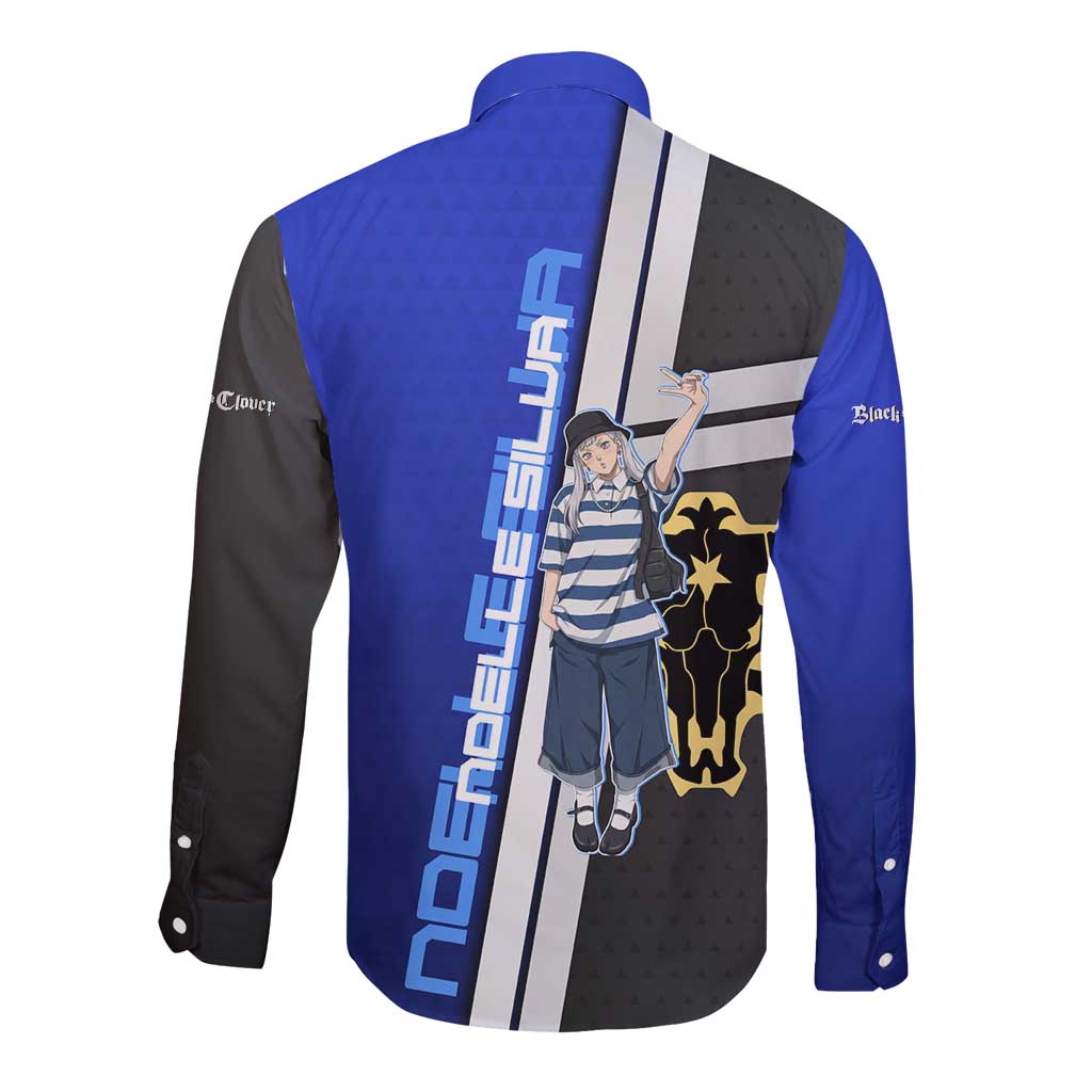 Black Clover Noelle Silva Long Sleeve Button Shirt Urban Streetwear Anime Style