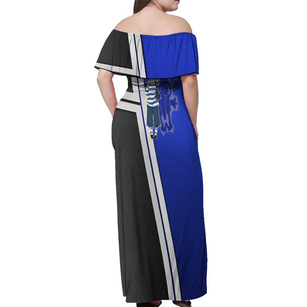 Black Clover Noelle Silva Off Shoulder Maxi Dress Urban Streetwear Anime Style