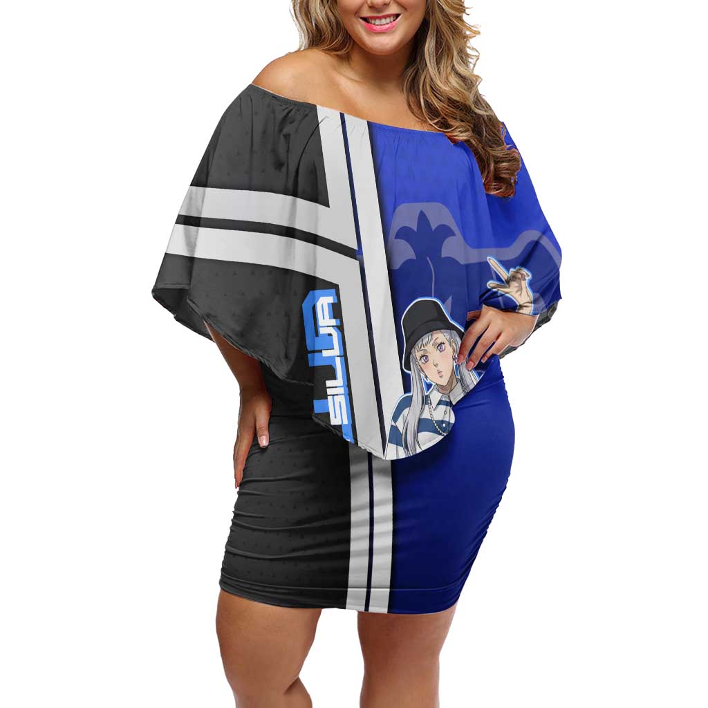 Black Clover Noelle Silva Off Shoulder Short Dress Urban Streetwear Anime Style