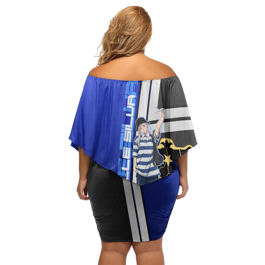 Black Clover Noelle Silva Off Shoulder Short Dress Urban Streetwear Anime Style