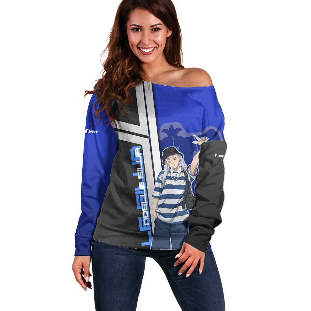 Black Clover Noelle Silva Off Shoulder Sweater Urban Streetwear Anime Style