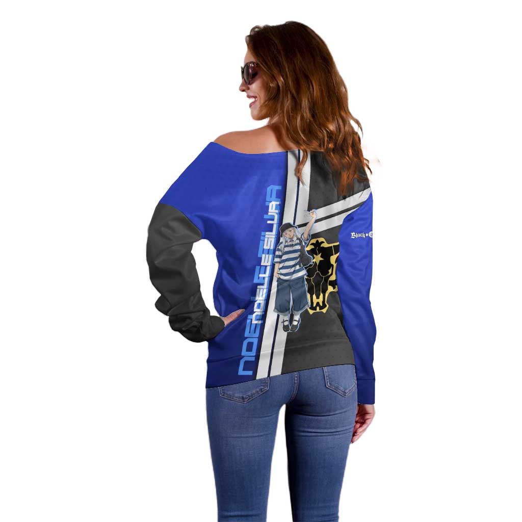 Black Clover Noelle Silva Off Shoulder Sweater Urban Streetwear Anime Style