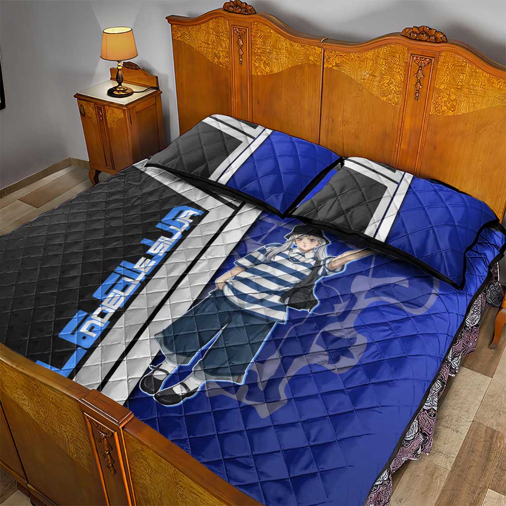 Black Clover Noelle Silva Quilt Bed Set Urban Streetwear Anime Style
