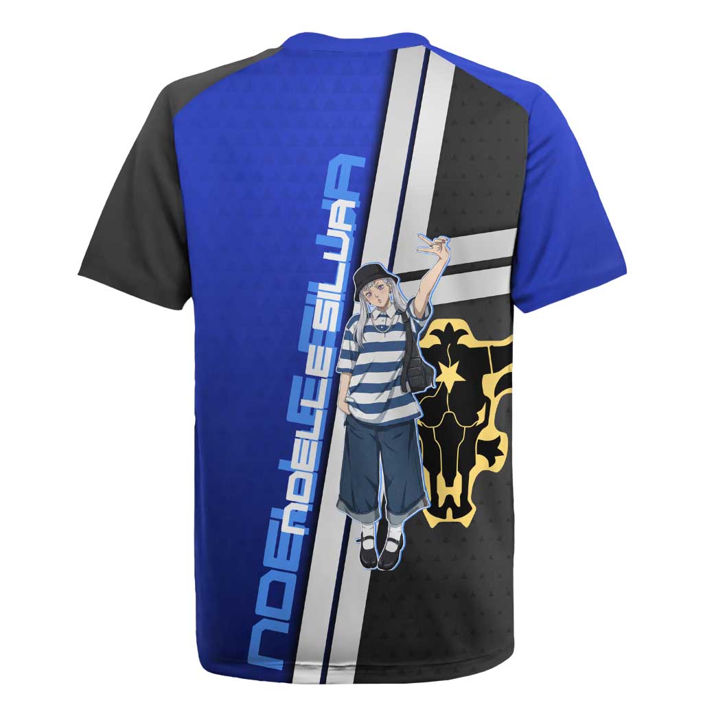 Black Clover Noelle Silva Rugby Jersey Urban Streetwear Anime Style