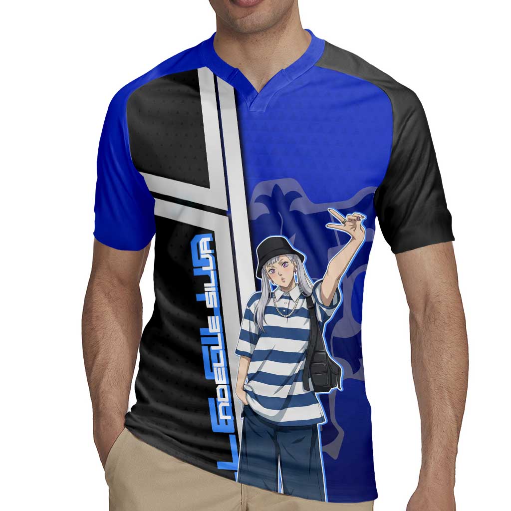 Black Clover Noelle Silva Rugby Jersey Urban Streetwear Anime Style