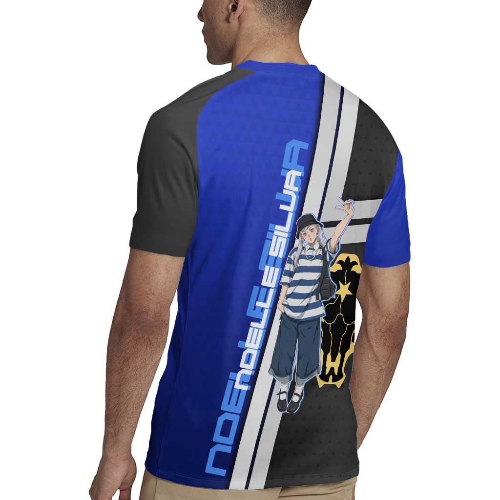 Black Clover Noelle Silva Rugby Jersey Urban Streetwear Anime Style