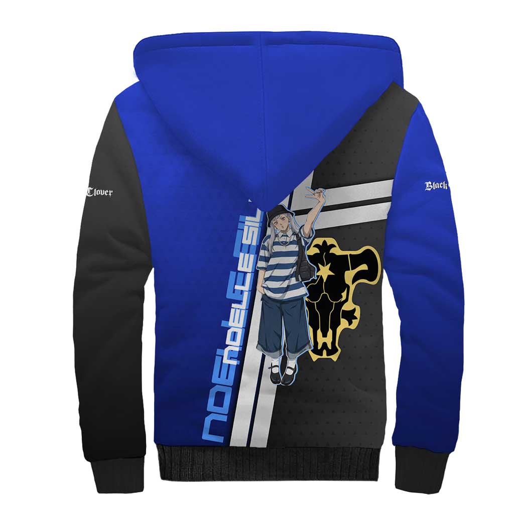 Black Clover Noelle Silva Sherpa Hoodie Urban Streetwear Anime Style