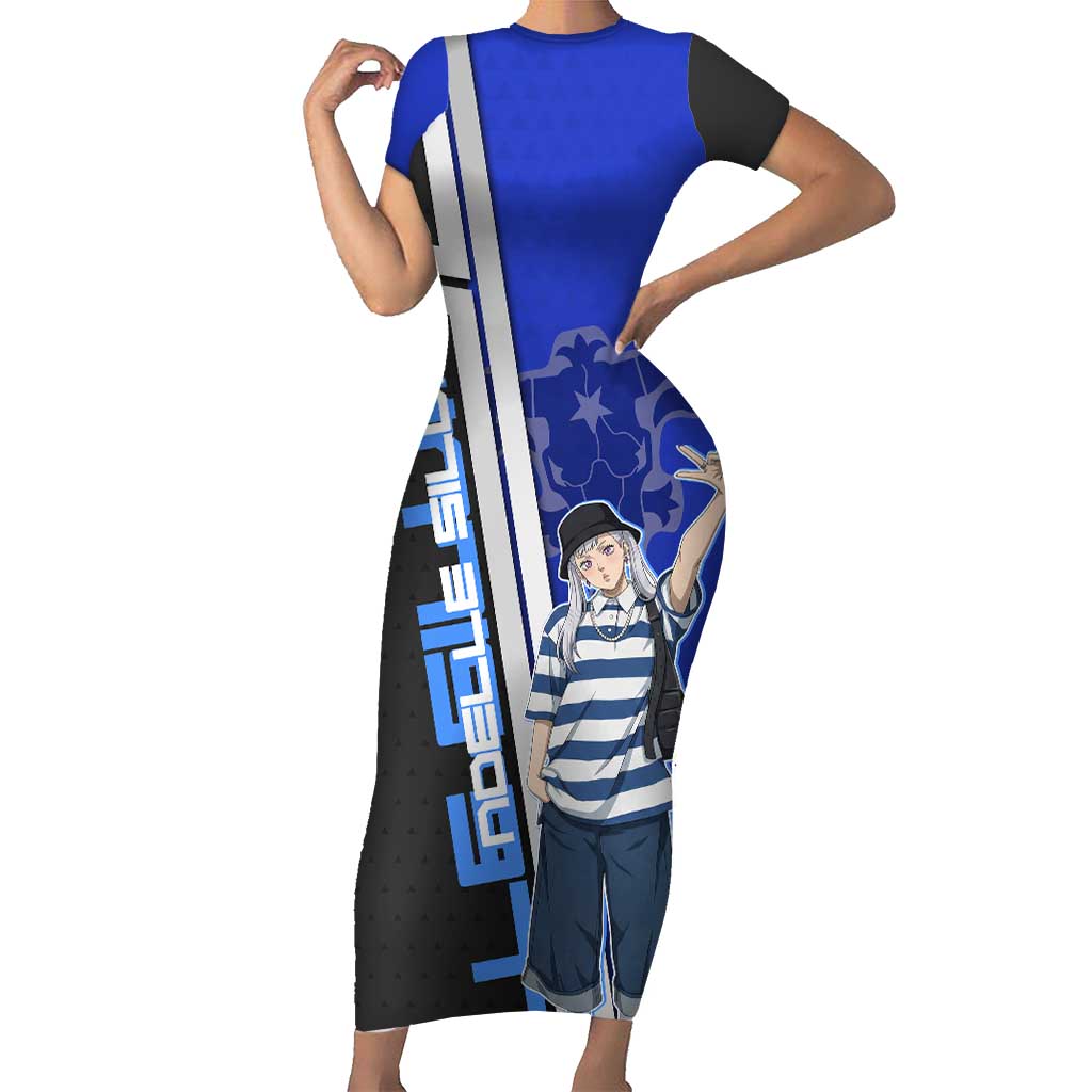 Black Clover Noelle Silva Short Sleeve Bodycon Dress Urban Streetwear Anime Style