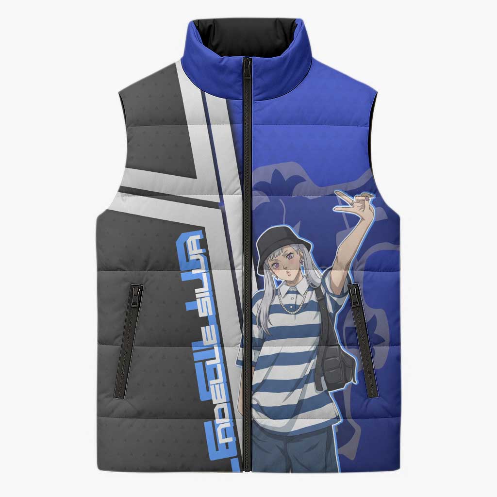 Black Clover Noelle Silva Sleeveless Puffer Jacket Urban Streetwear Anime Style