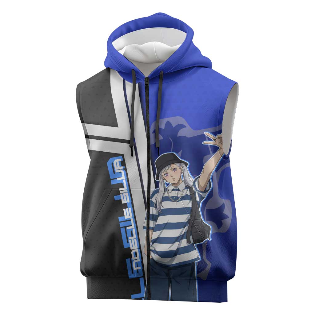 Black Clover Noelle Silva Sleeveless Zip Hoodie Urban Streetwear Anime Style