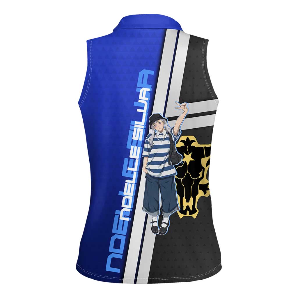 Black Clover Noelle Silva Women Sleeveless Polo Shirt Urban Streetwear Anime Style