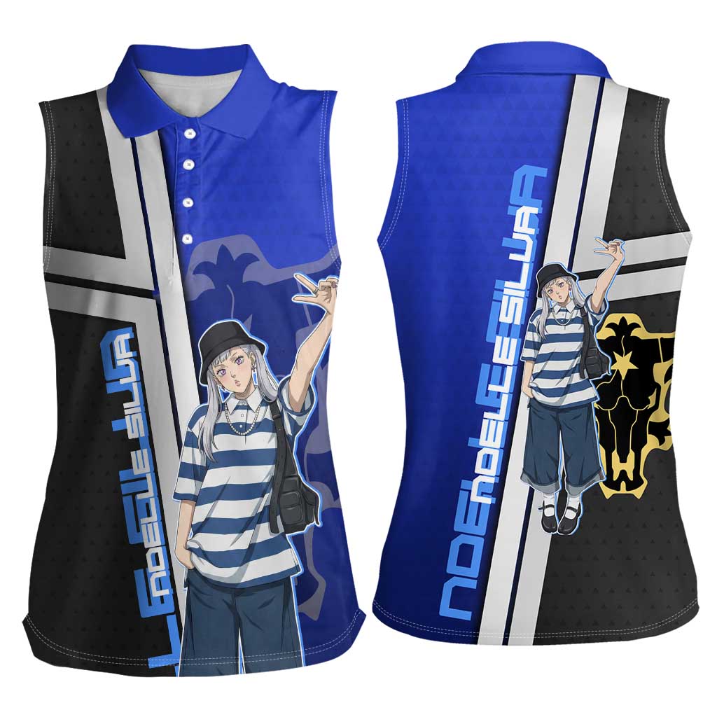 Black Clover Noelle Silva Women Sleeveless Polo Shirt Urban Streetwear Anime Style