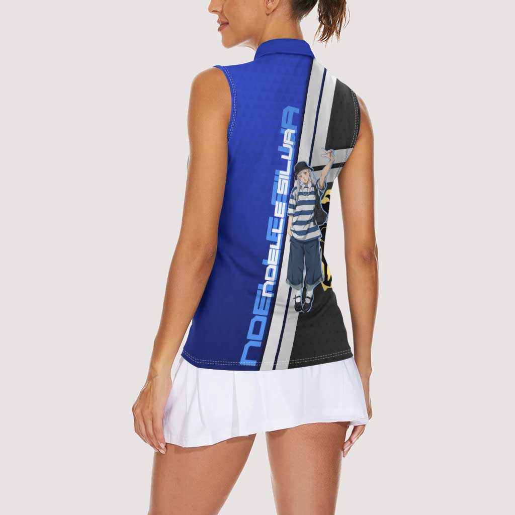 Black Clover Noelle Silva Women Sleeveless Polo Shirt Urban Streetwear Anime Style