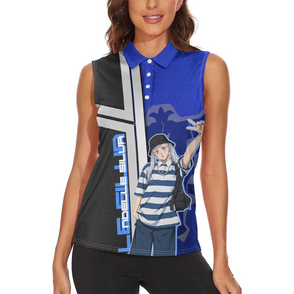 Black Clover Noelle Silva Women Sleeveless Polo Shirt Urban Streetwear Anime Style