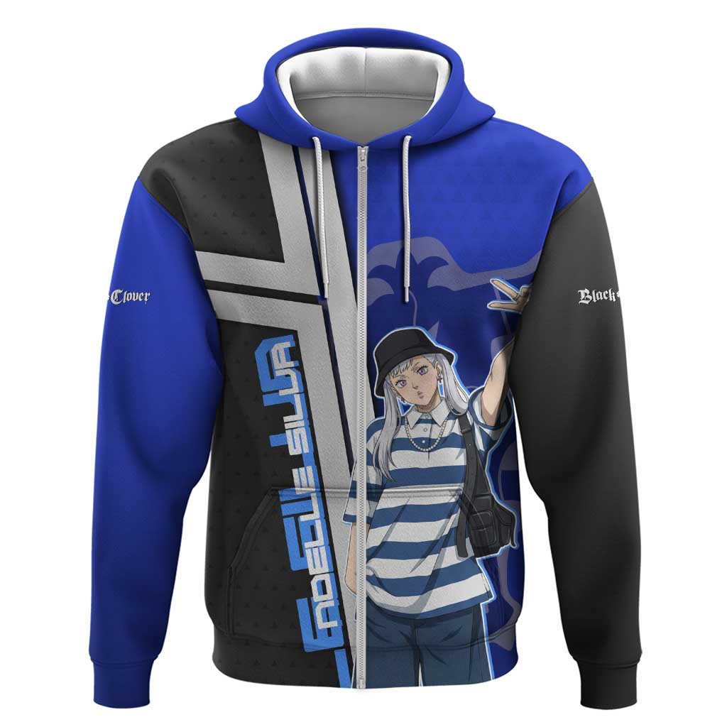Black Clover Noelle Silva Zip Hoodie Urban Streetwear Anime Style