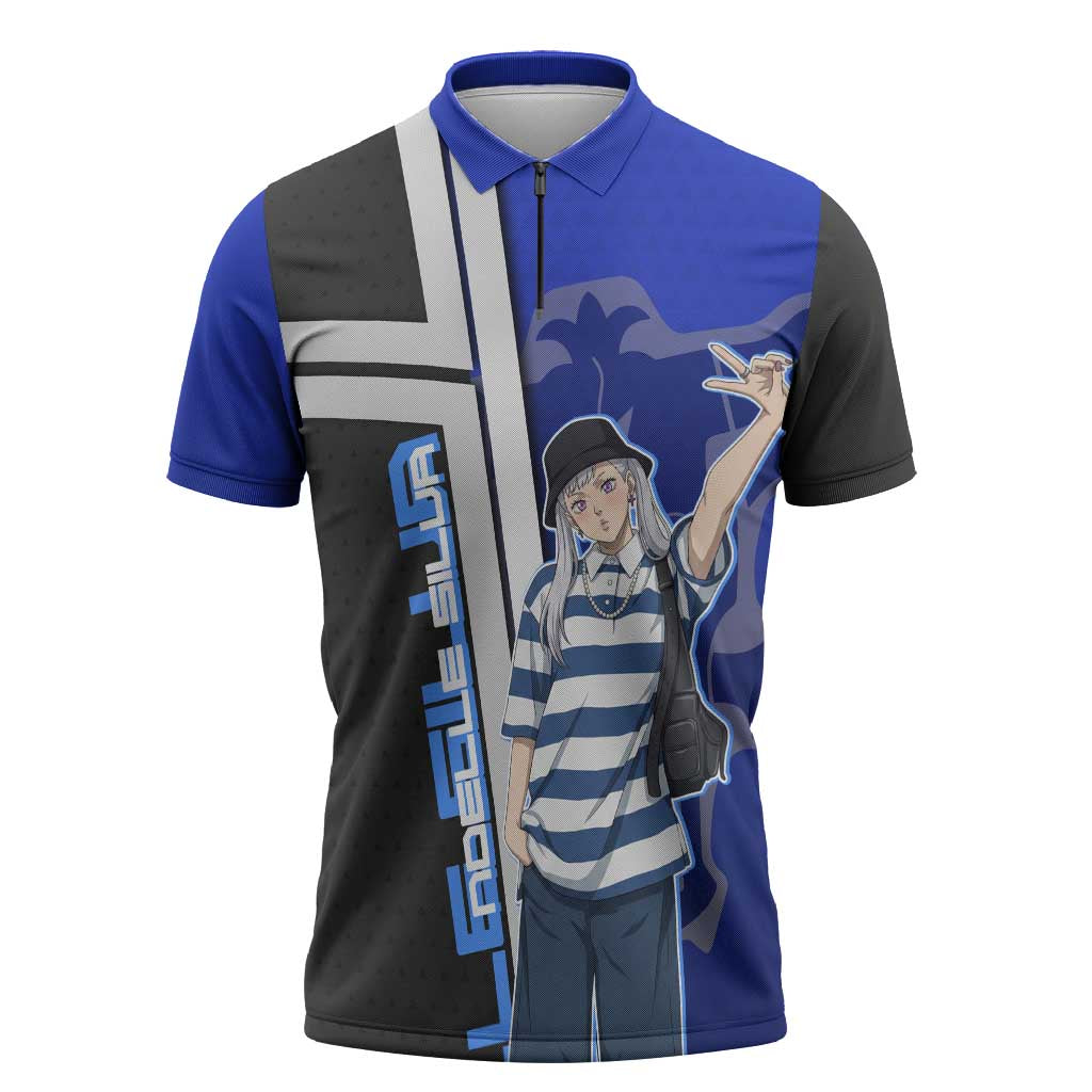 Black Clover Noelle Silva Zipper Polo Shirt Urban Streetwear Anime Style