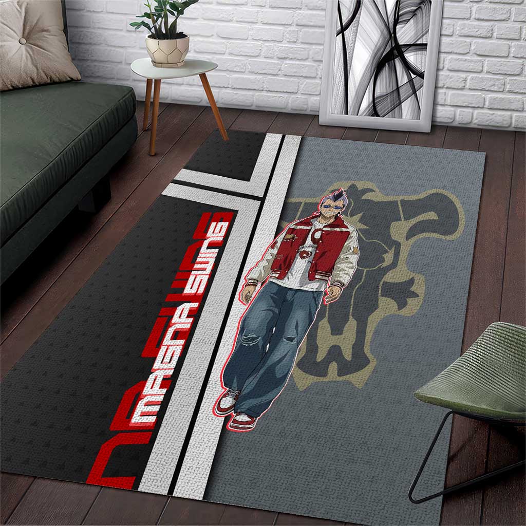 Black Clover Magna Swing Area Rug Retro Anime Street Style