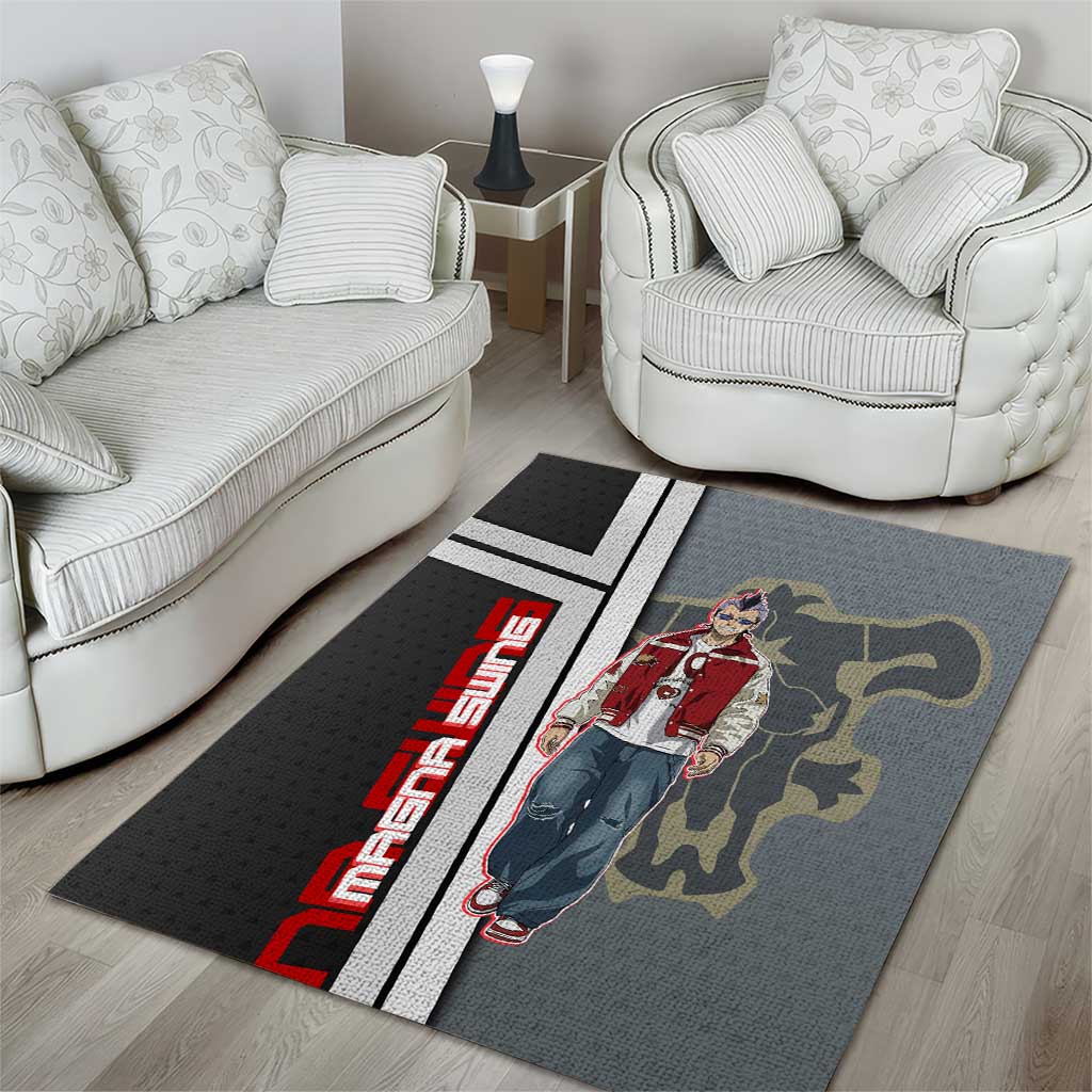 Black Clover Magna Swing Area Rug Retro Anime Street Style