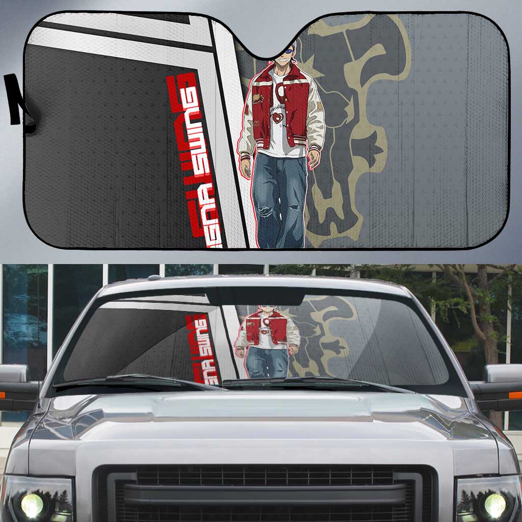 Black Clover Magna Swing Auto Sun Shade Retro Anime Street Style