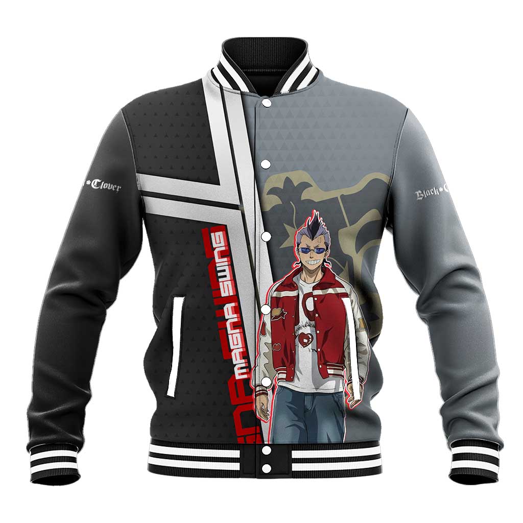 Black Clover Magna Swing Baseball Jacket Retro Anime Street Style