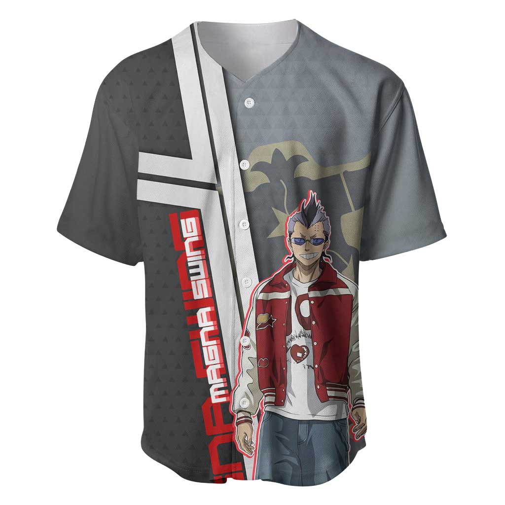 Black Clover Magna Swing Baseball Jersey Retro Anime Street Style