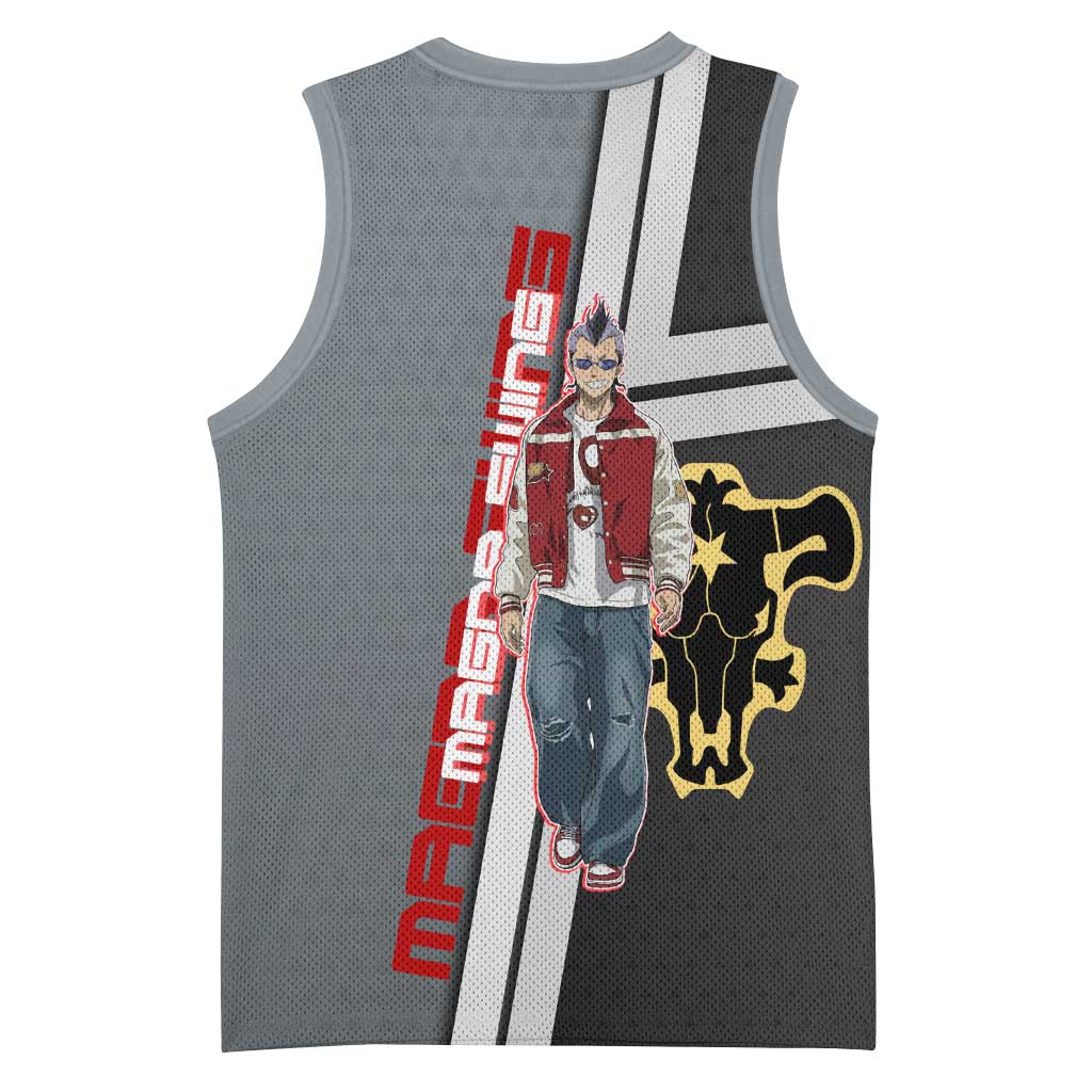 Black Clover Magna Swing Basketball Jersey Retro Anime Street Style