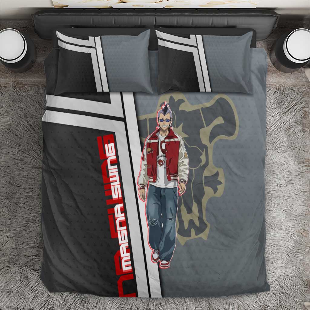 Black Clover Magna Swing Bedding Set Retro Anime Street Style