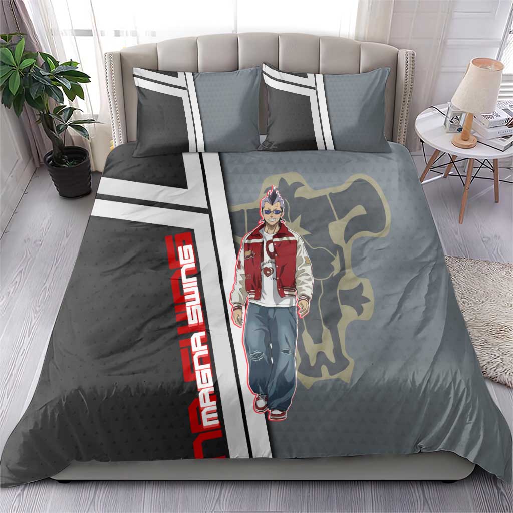 Black Clover Magna Swing Bedding Set Retro Anime Street Style