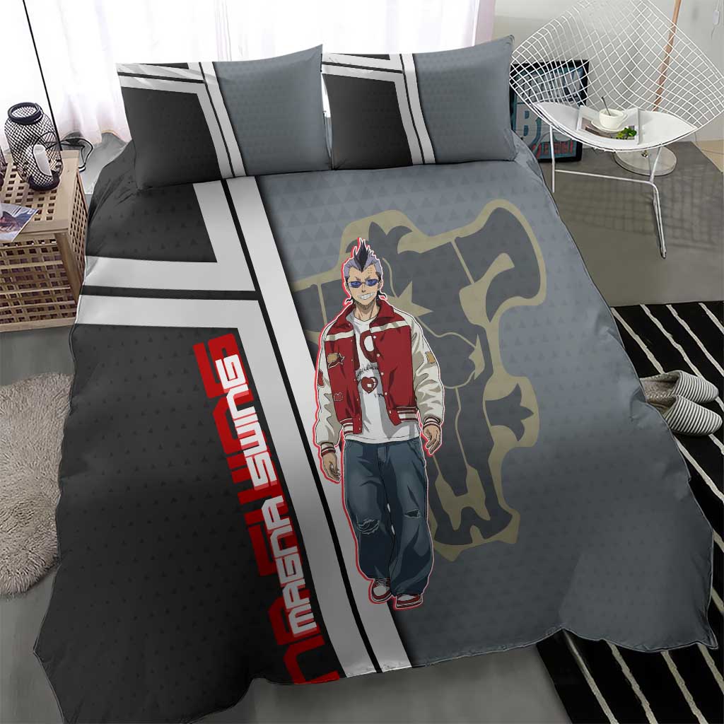 Black Clover Magna Swing Bedding Set Retro Anime Street Style