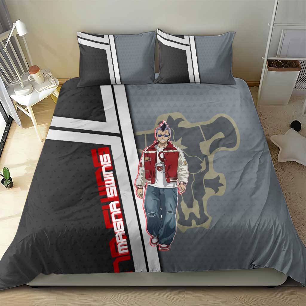 Black Clover Magna Swing Bedding Set Retro Anime Street Style