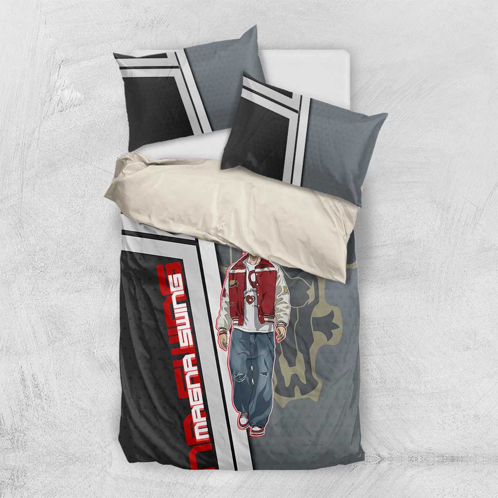 Black Clover Magna Swing Bedding Set Retro Anime Street Style