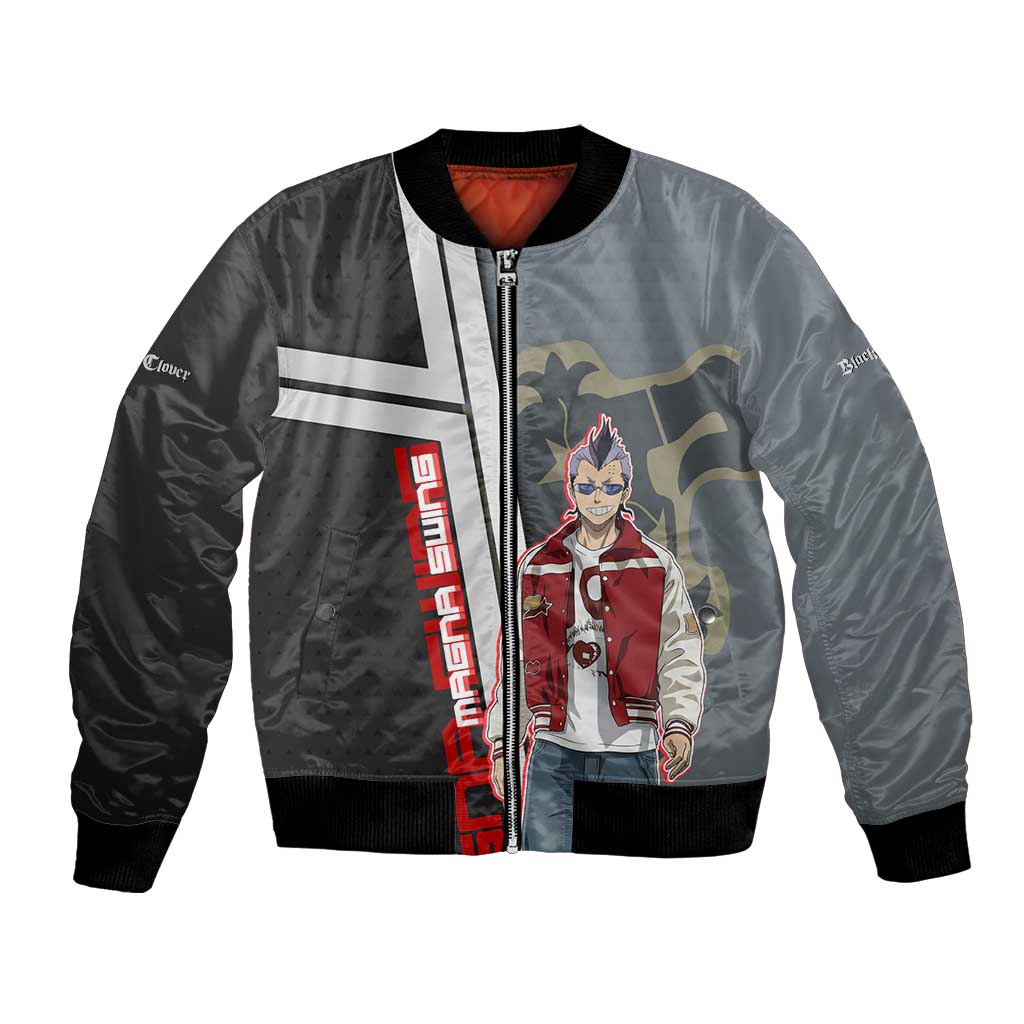 Black Clover Magna Swing Bomber Jacket Retro Anime Street Style