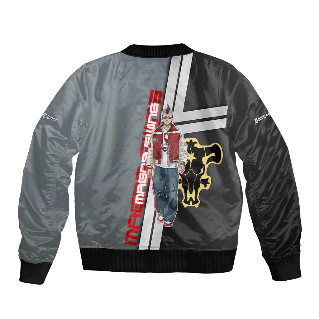 Black Clover Magna Swing Bomber Jacket Retro Anime Street Style