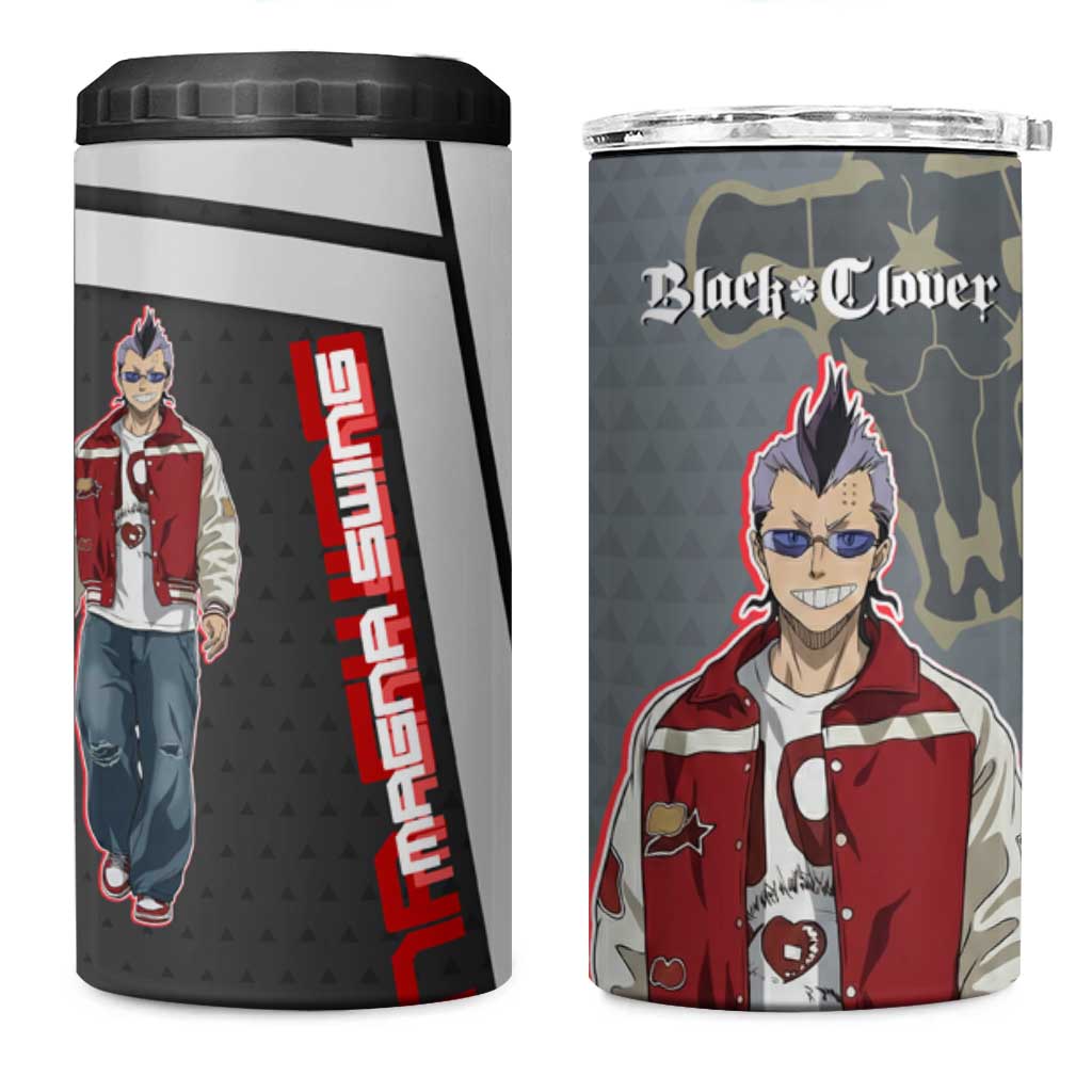 Black Clover Magna Swing 4 in 1 Can Cooler Tumbler Retro Anime Street Style
