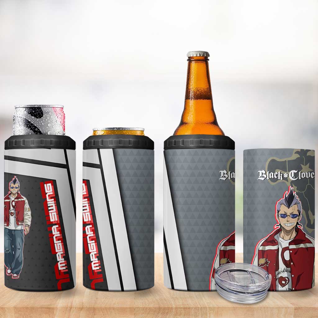 Black Clover Magna Swing 4 in 1 Can Cooler Tumbler Retro Anime Street Style