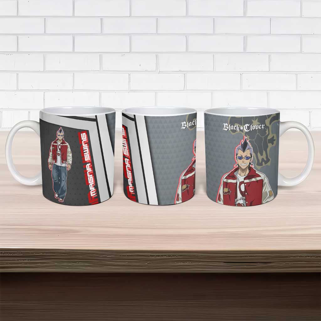 Black Clover Magna Swing Ceramic Mug Retro Anime Street Style