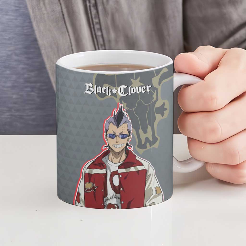 Black Clover Magna Swing Ceramic Mug Retro Anime Street Style