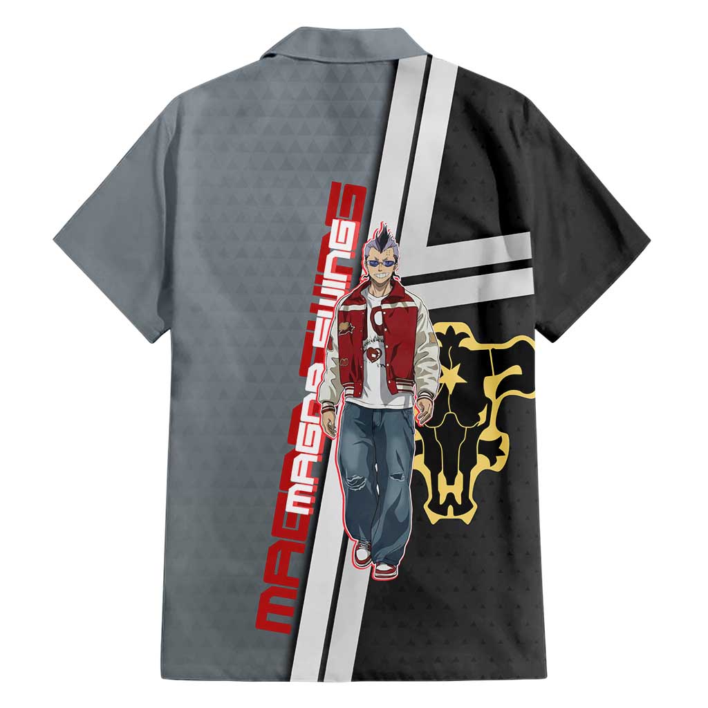 Black Clover Magna Swing Family Matching Off The Shoulder Long Sleeve Dress and Hawaiian Shirt Retro Anime Street Style