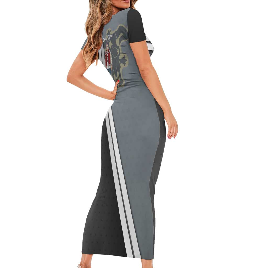 Black Clover Magna Swing Family Matching Short Sleeve Bodycon Dress and Hawaiian Shirt Retro Anime Street Style