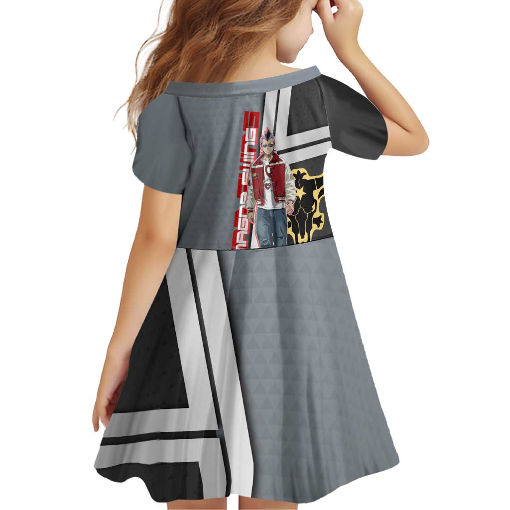 Black Clover Magna Swing Family Matching Tank Maxi Dress and Hawaiian Shirt Retro Anime Street Style