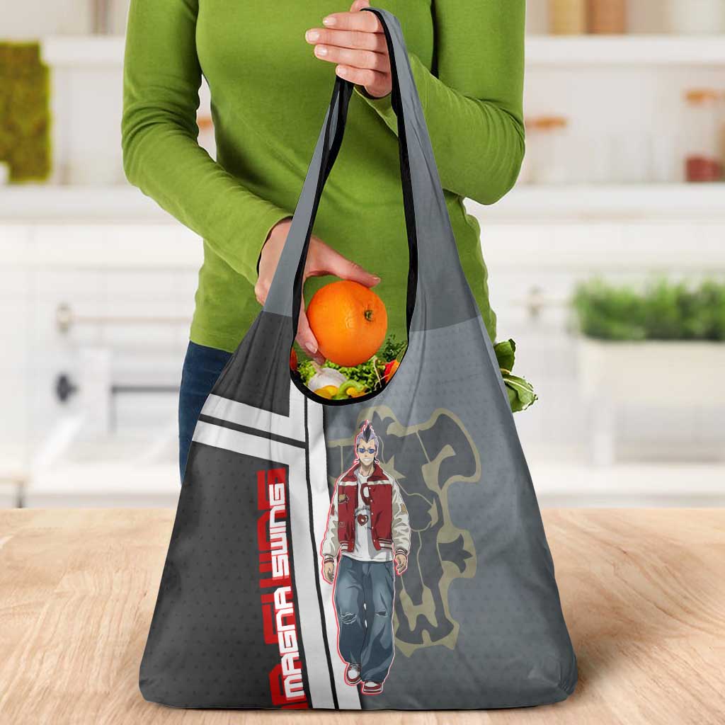 Black Clover Magna Swing Grocery Bag Retro Anime Street Style