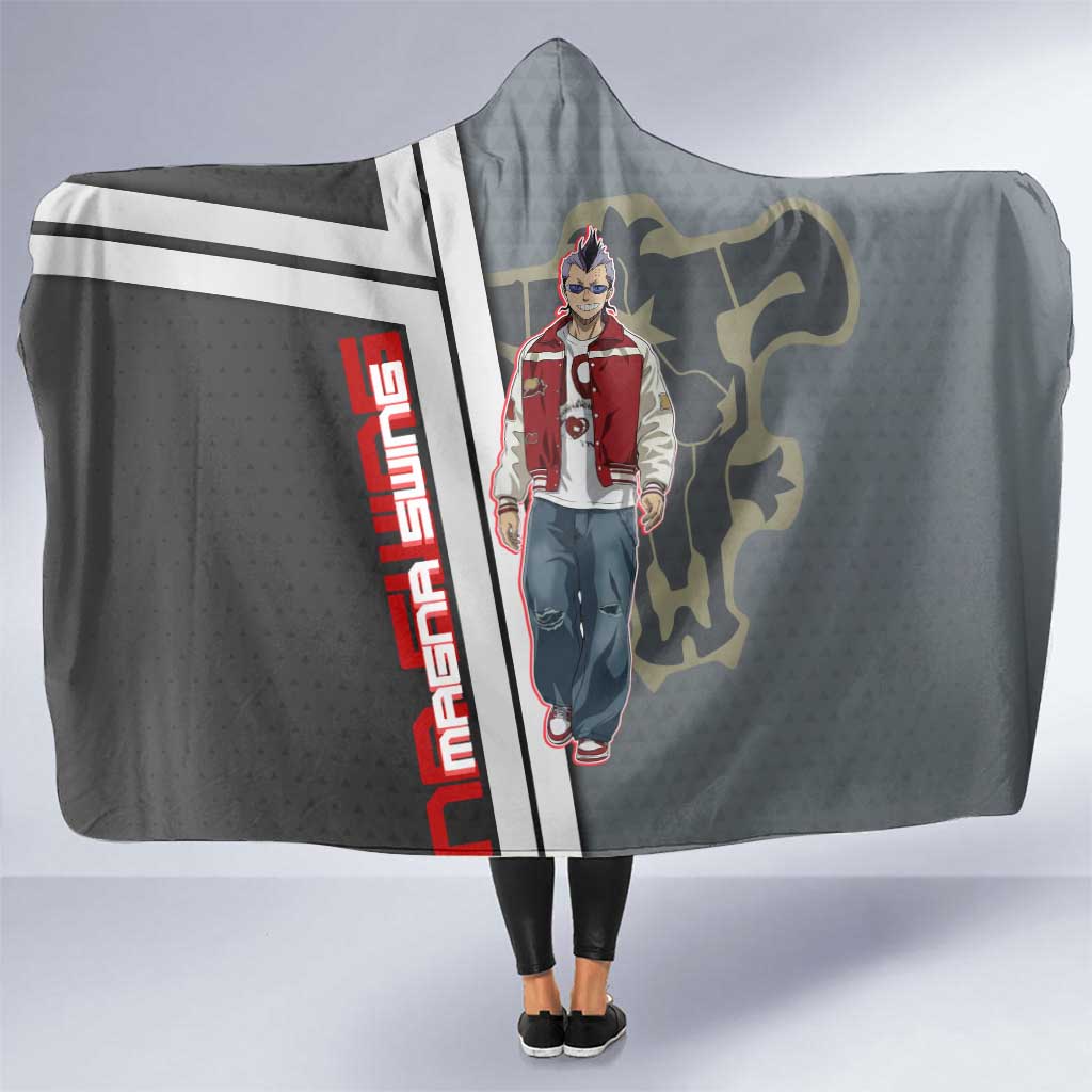 Black Clover Magna Swing Hooded Blanket Retro Anime Street Style