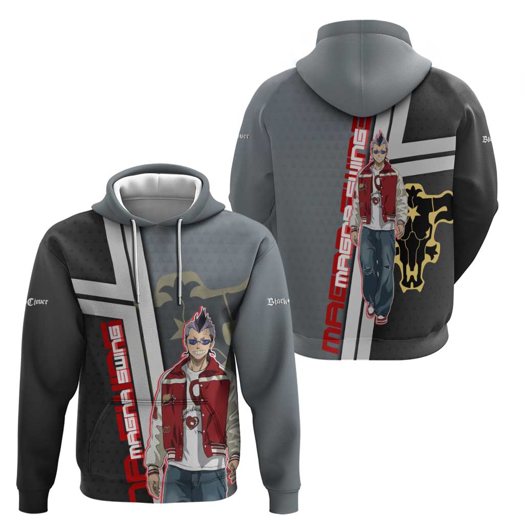 Black Clover Magna Swing Hoodie Retro Anime Street Style