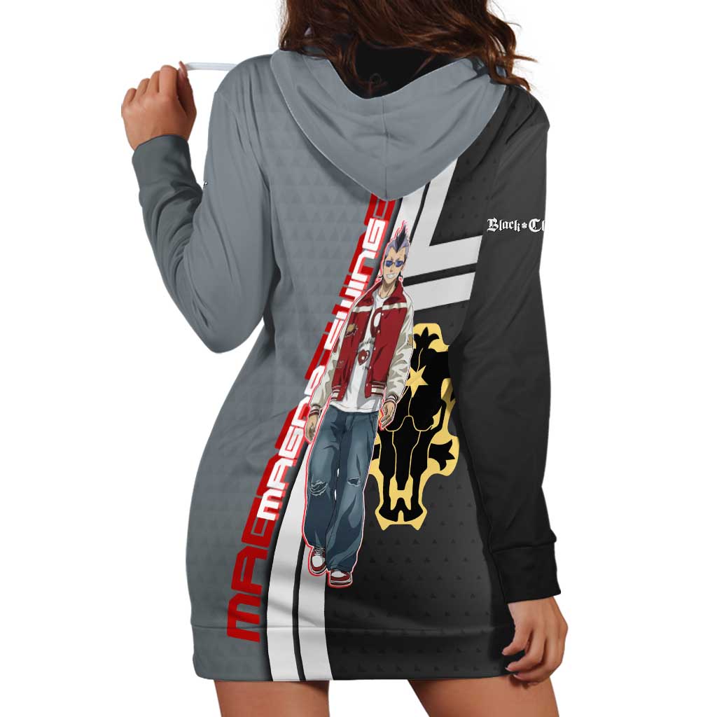 Black Clover Magna Swing Hoodie Dress Retro Anime Street Style
