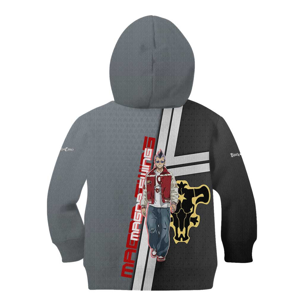Black Clover Magna Swing Kid Hoodie Retro Anime Street Style
