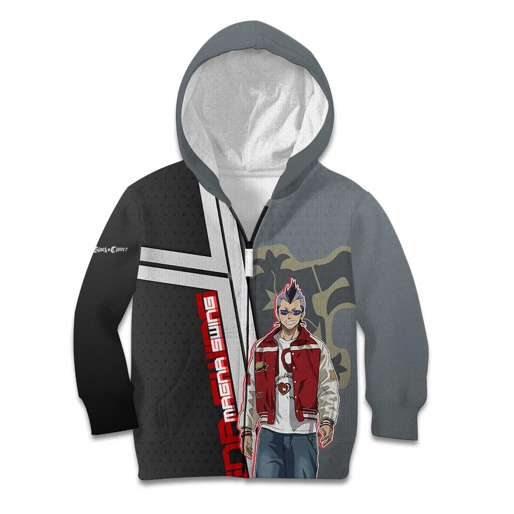 Black Clover Magna Swing Kid Hoodie Retro Anime Street Style