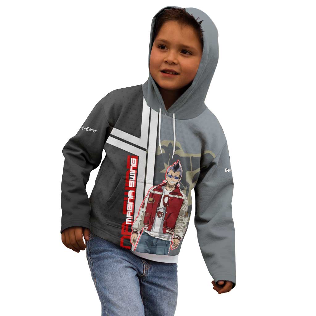 Black Clover Magna Swing Kid Hoodie Retro Anime Street Style