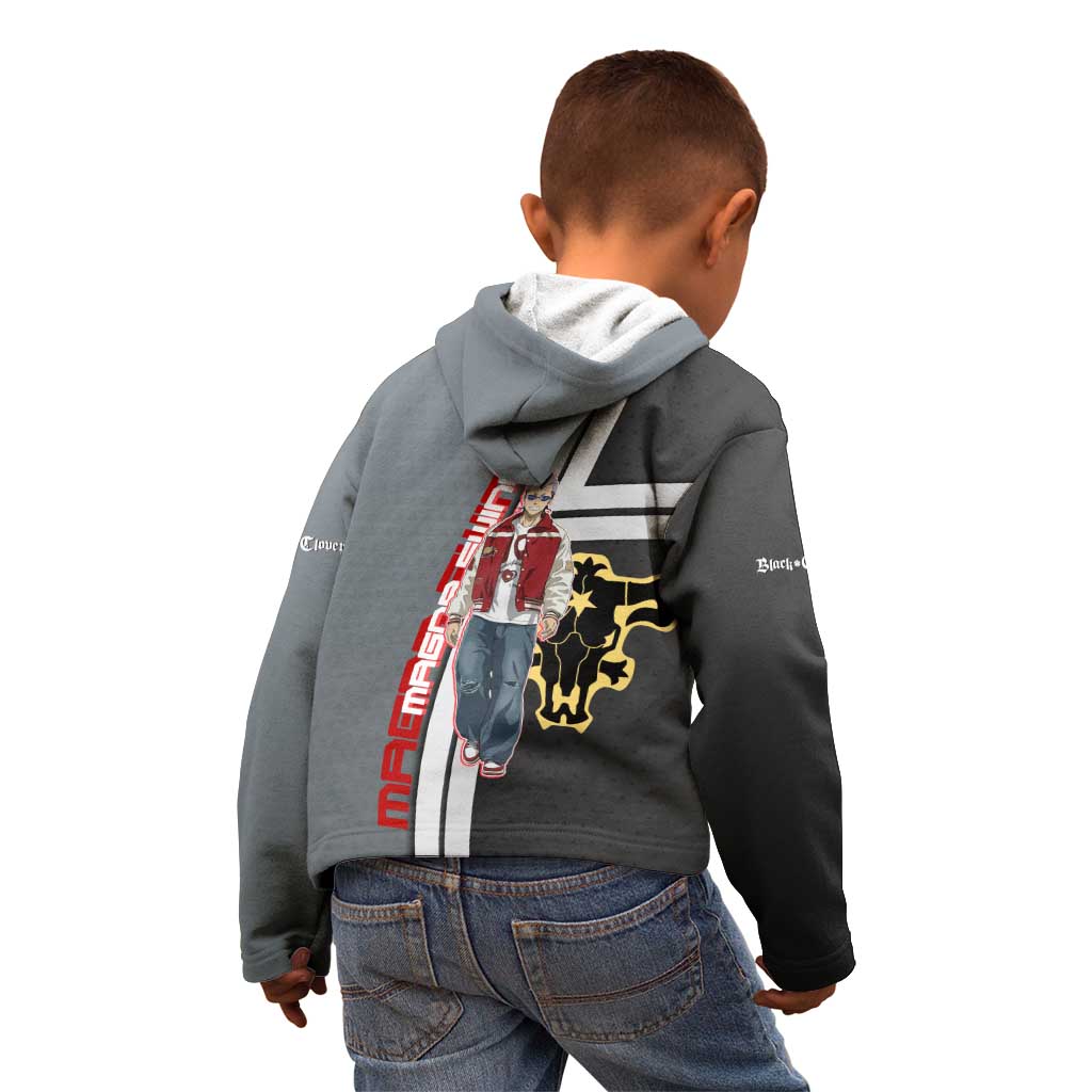 Black Clover Magna Swing Kid Hoodie Retro Anime Street Style