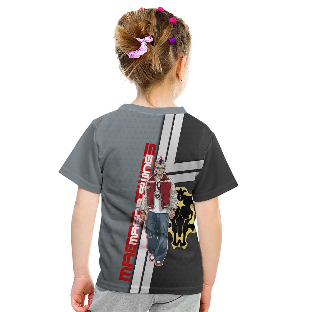 Black Clover Magna Swing Kid T Shirt Retro Anime Street Style