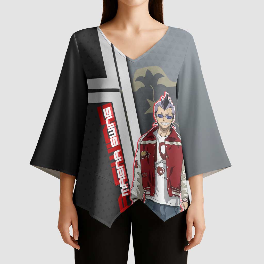 Black Clover Magna Swing Kimono Sleeve Blouse Retro Anime Street Style